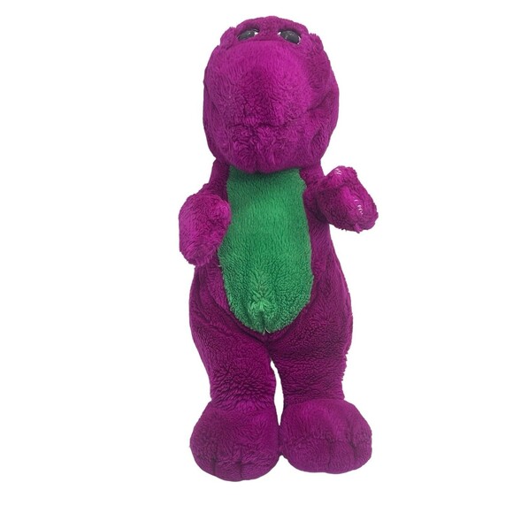 Vintage Barney The Dinosaur 12" Plush 1992 Lyons Group Purple Stuffed Toy - Picture 12 of 15